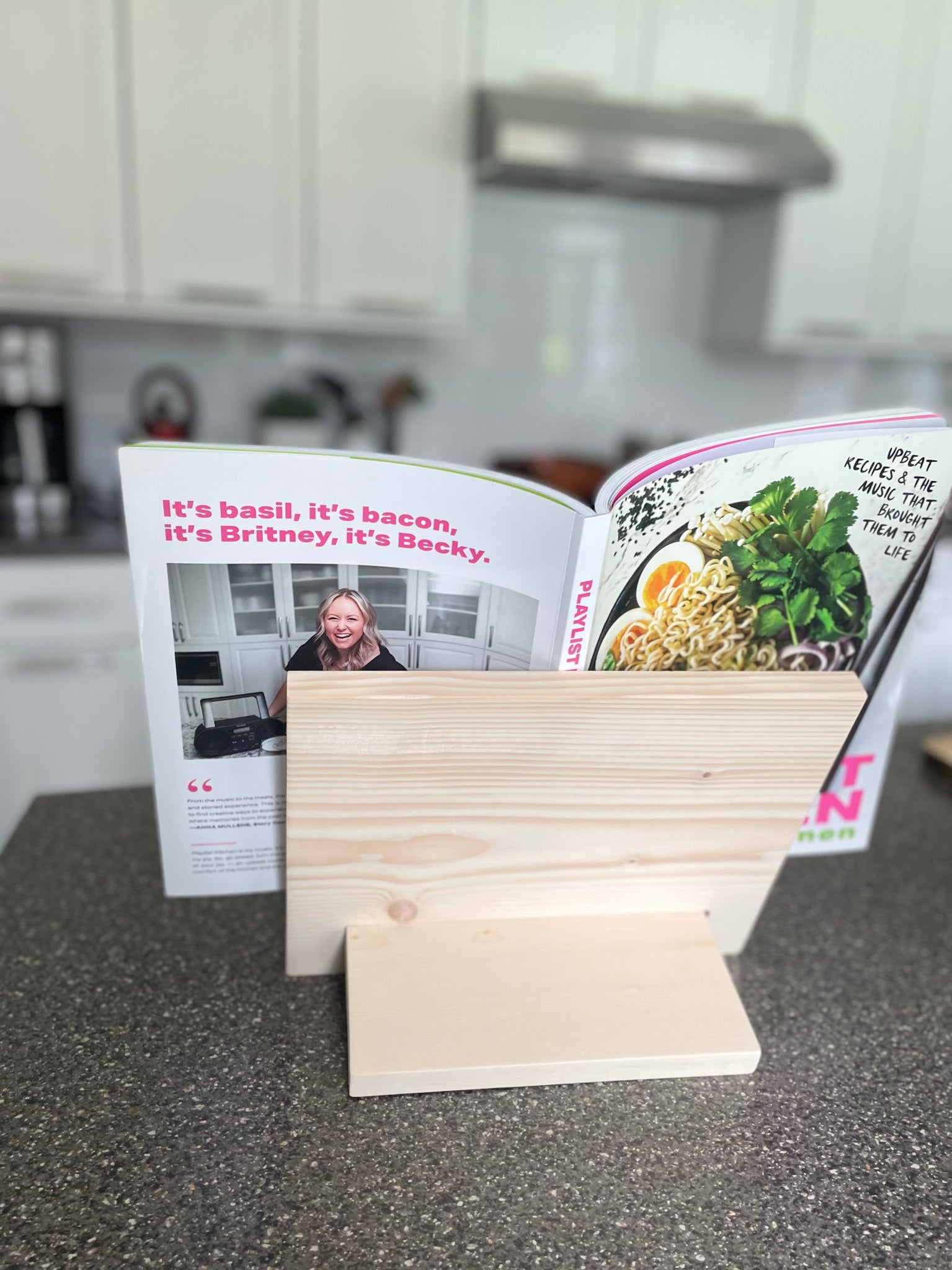 Recipe Book Holder with Playlist Kitchen Recipe Book - Homeworks Etc ®