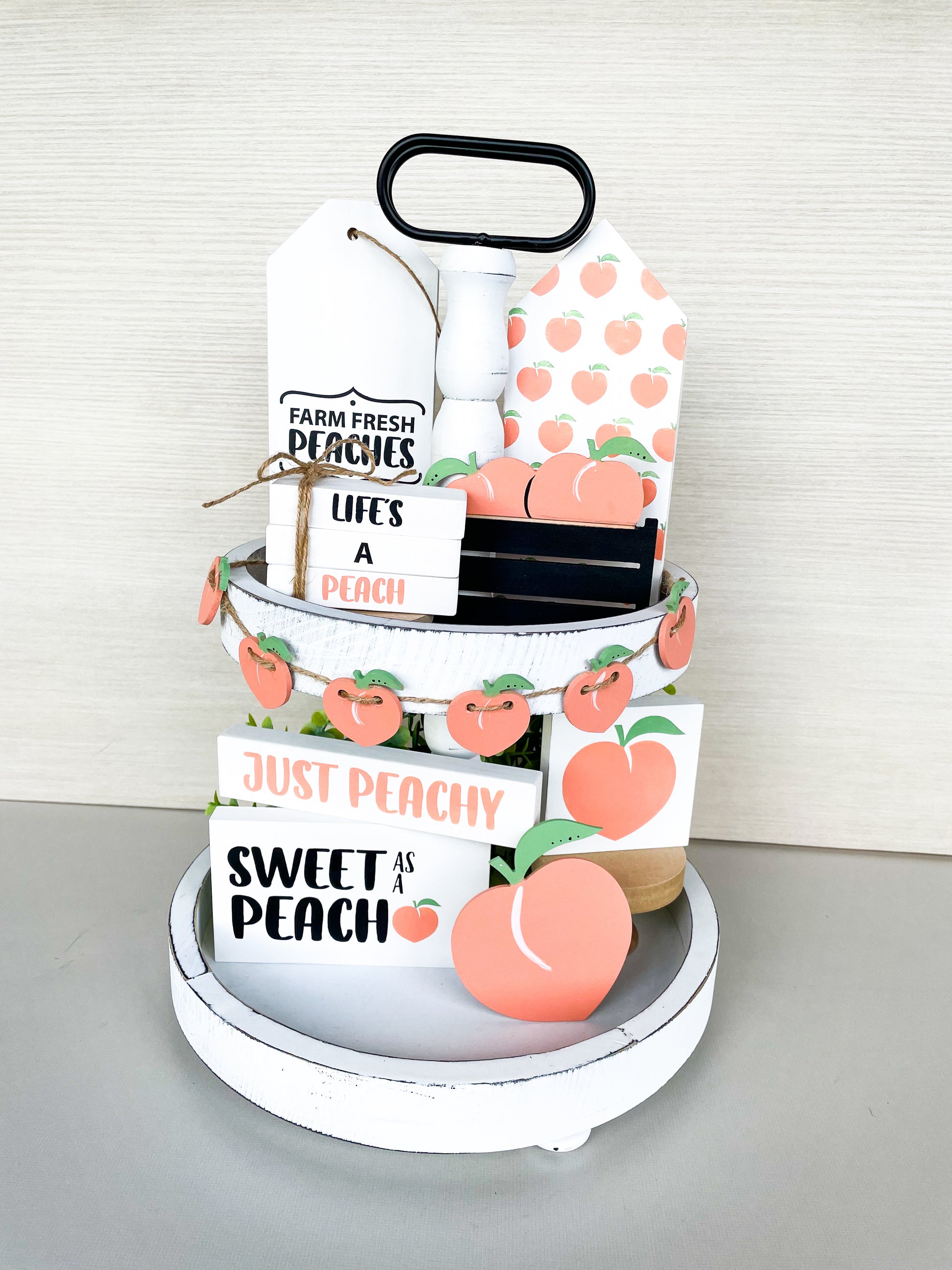 Peach Deluxe Tiered Tray DIY BOX - Homeworks Etc ®