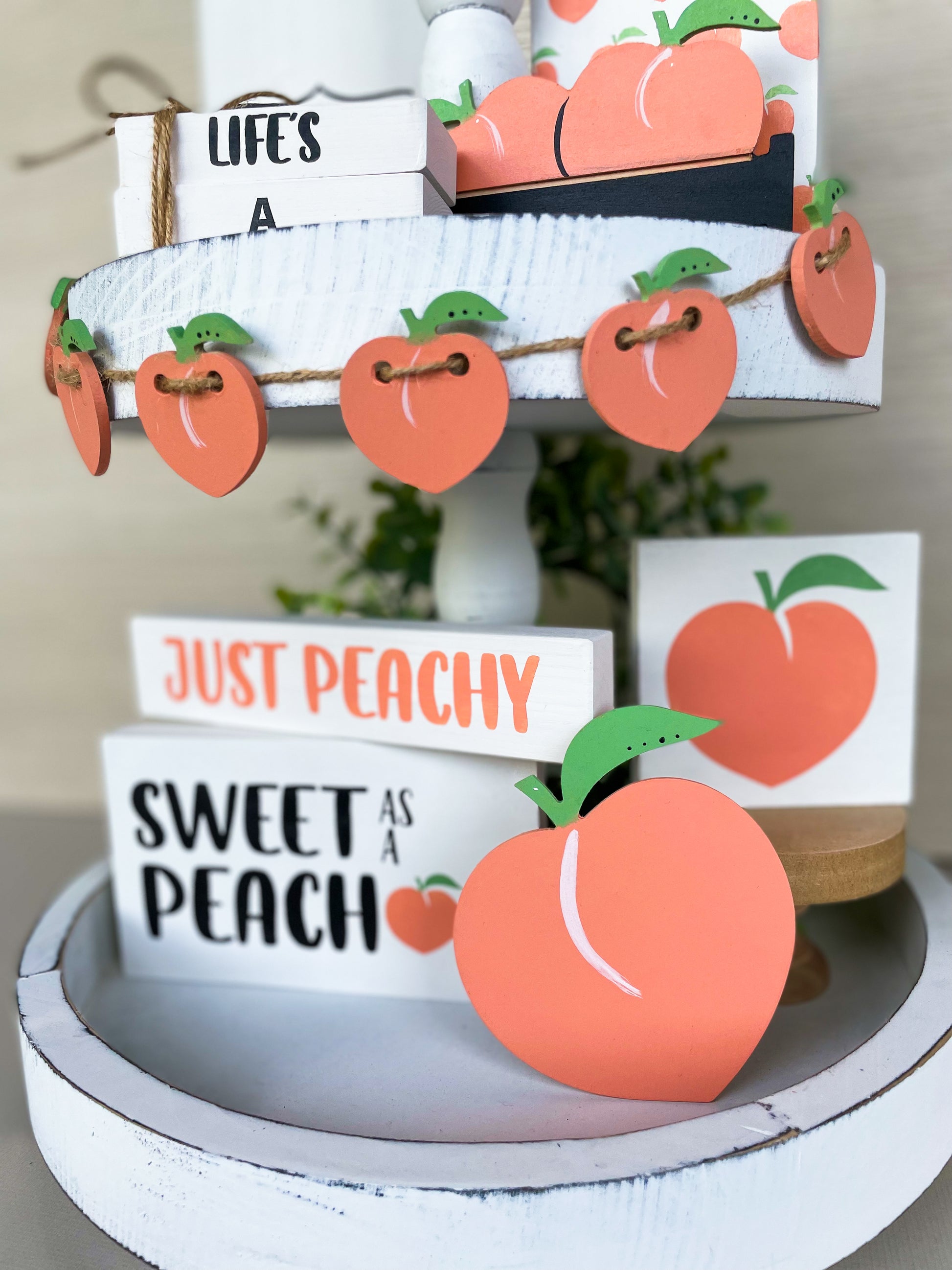 Peach Deluxe Tiered Tray DIY BOX - Homeworks Etc ®