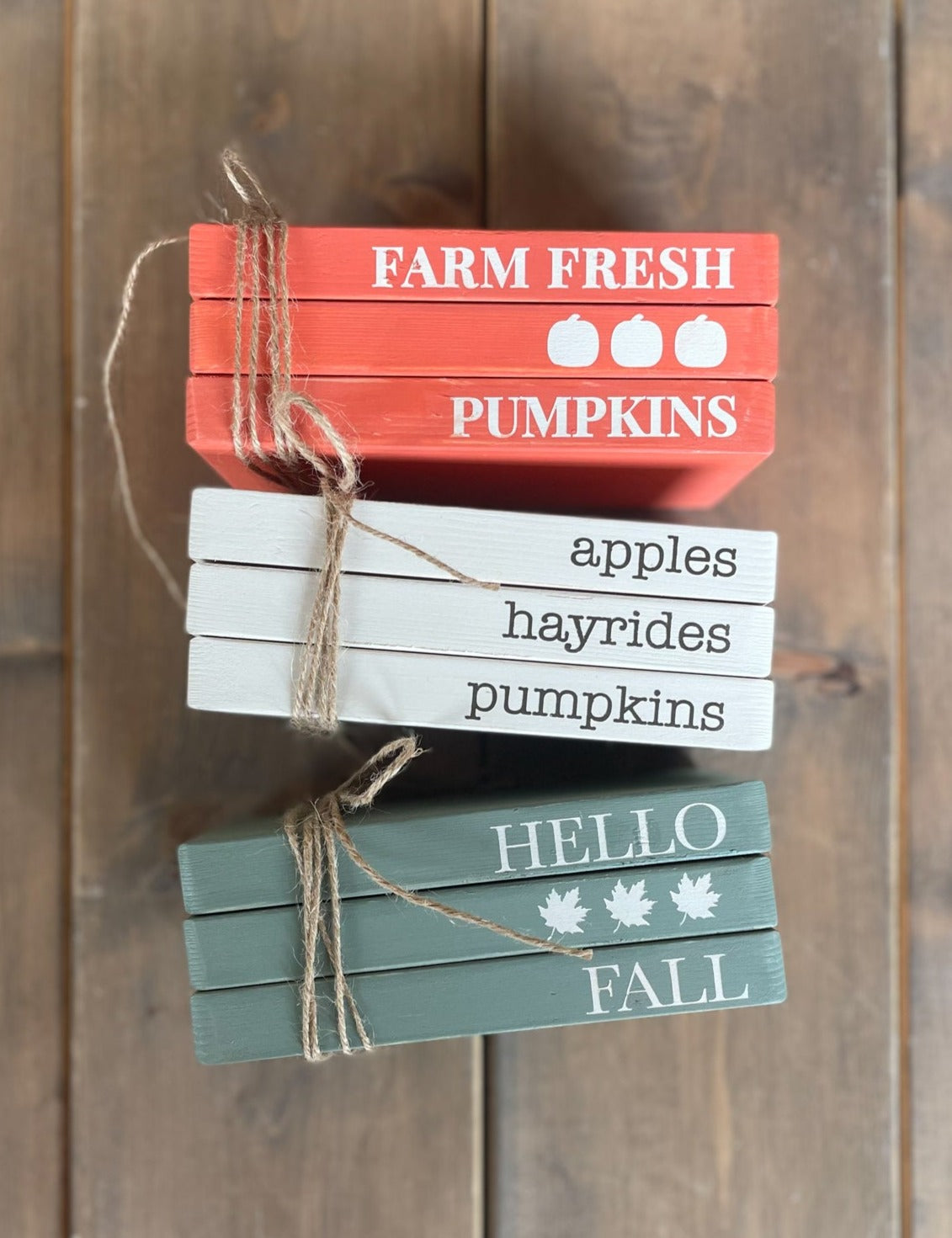 DIY Fall Stacking Book Bundle | DIY Kit - Homeworks Etc ®