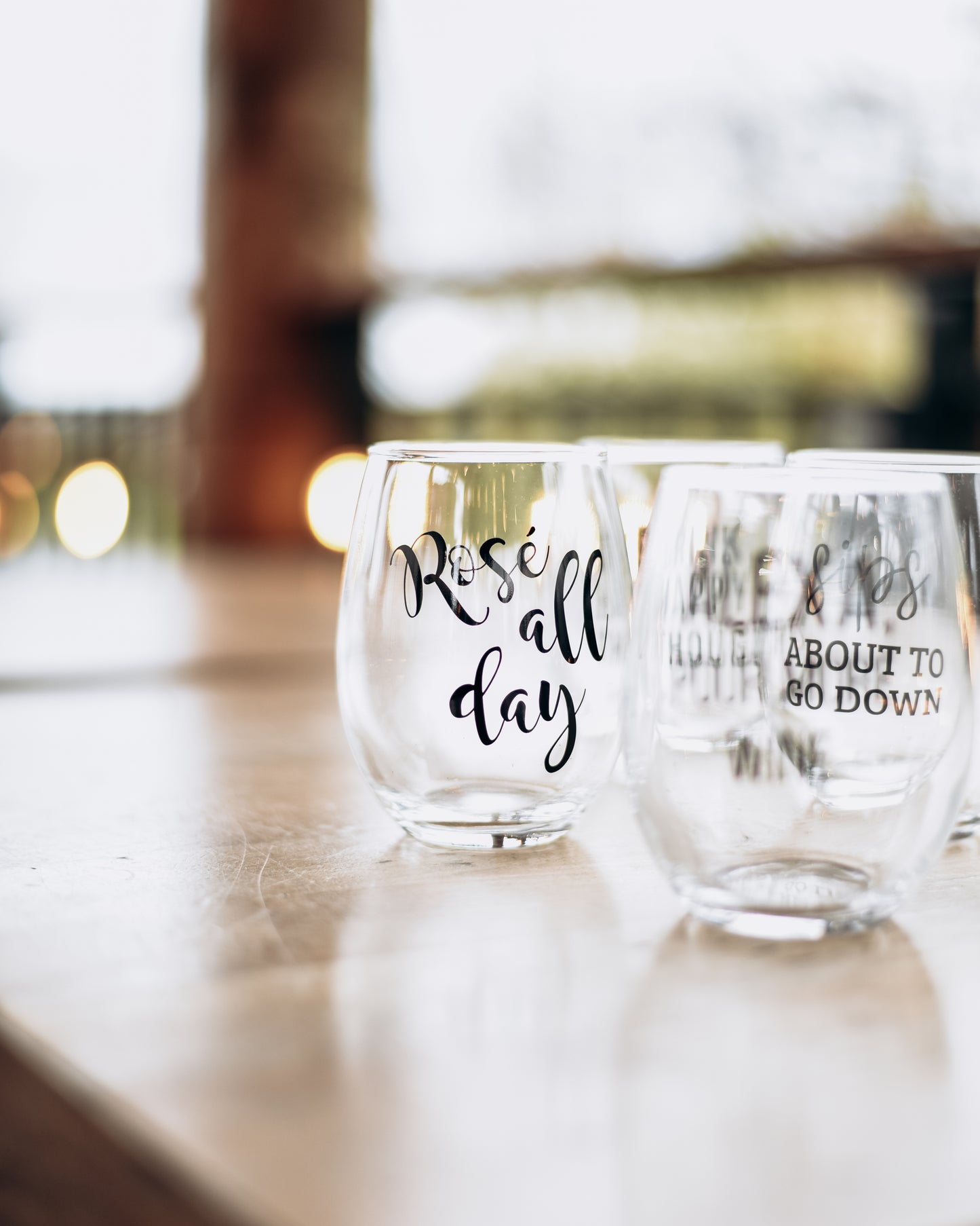 Rosè All Day Wine Glass Decal - Homeworks Etc ®