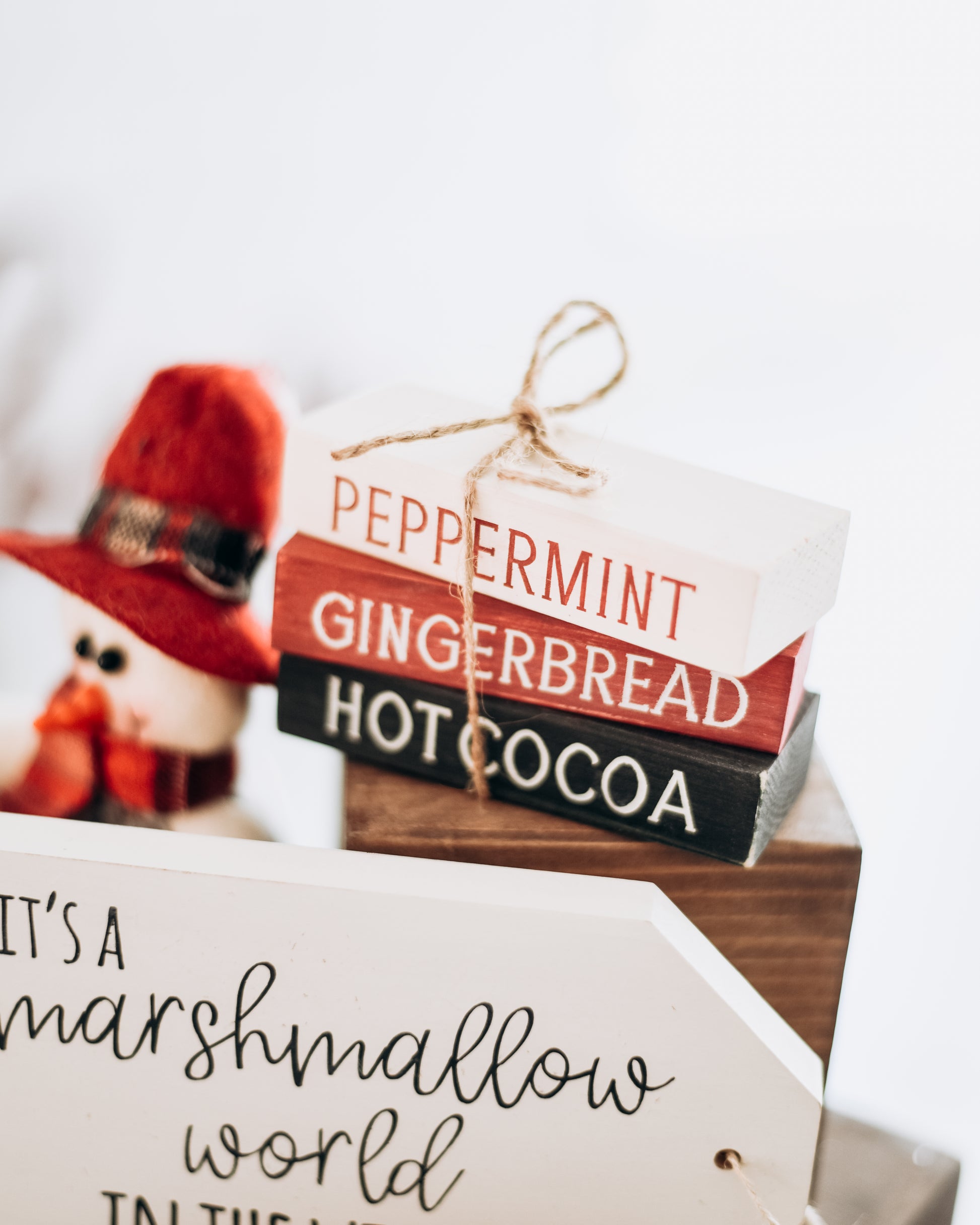 DIY Nostalgic Hot Cocoa Christmas Tiered Tray decor | DIY Kit - Homeworks Etc ®