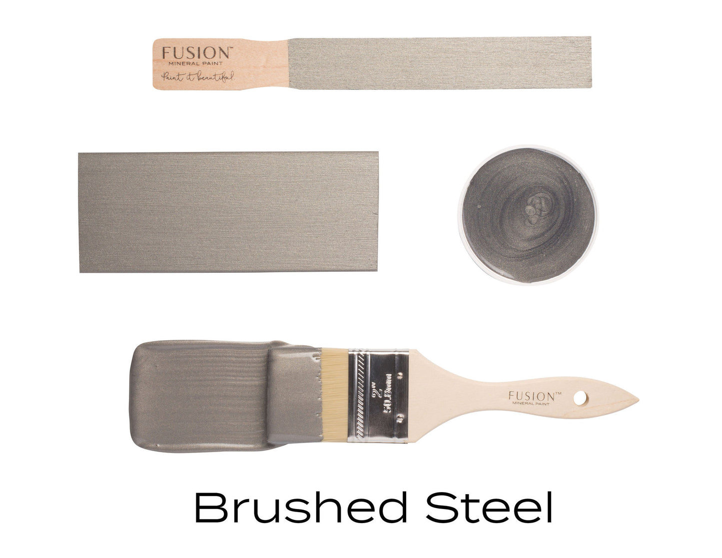 Metallic Brushed Steel | Fusion™ Mineral Paint - Homeworks Etc ®