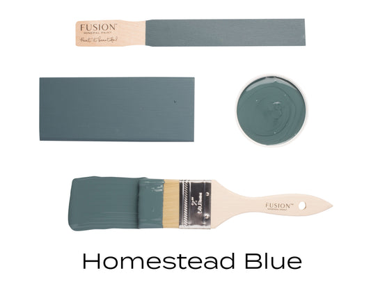 Homestead Blue | Fusion™ Mineral Paint (Tester and Pint Size) - Homeworks Etc ®