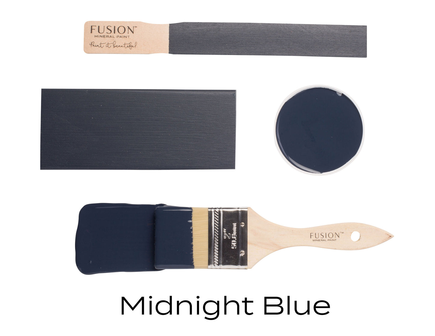 Midnight Blue | Fusion™ Mineral Paint (Tester and Pint Size) - Homeworks Etc ®