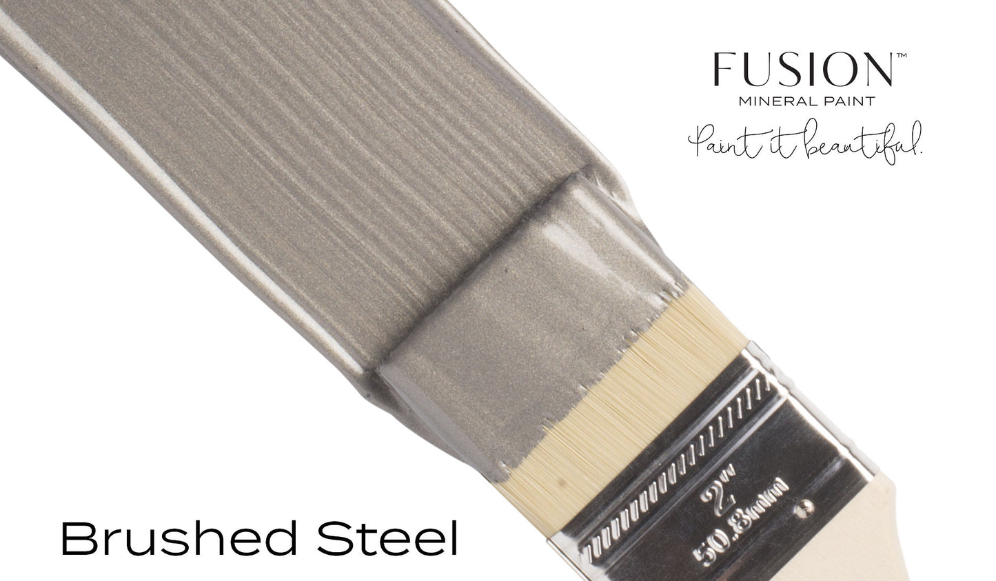 Metallic Brushed Steel | Fusion™ Mineral Paint - Homeworks Etc ®