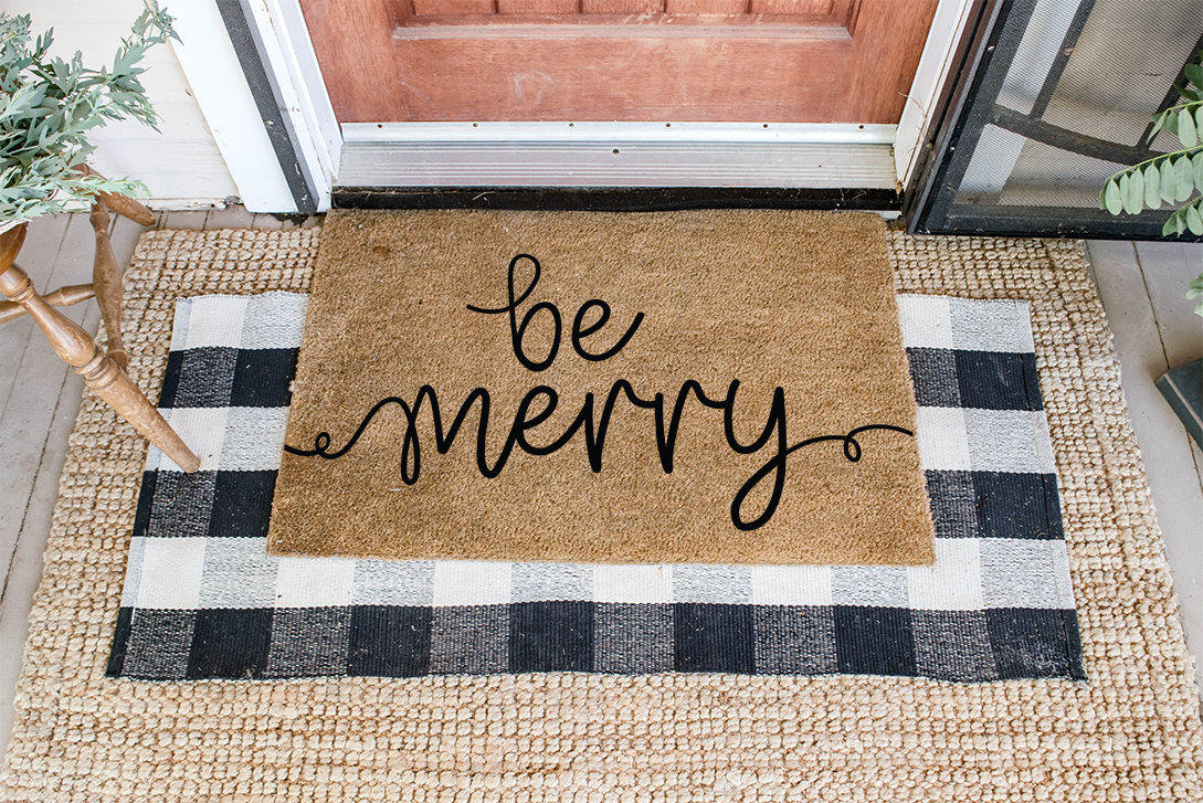 Be Merry DIY Doormat | DIY Kit - Homeworks Etc ®