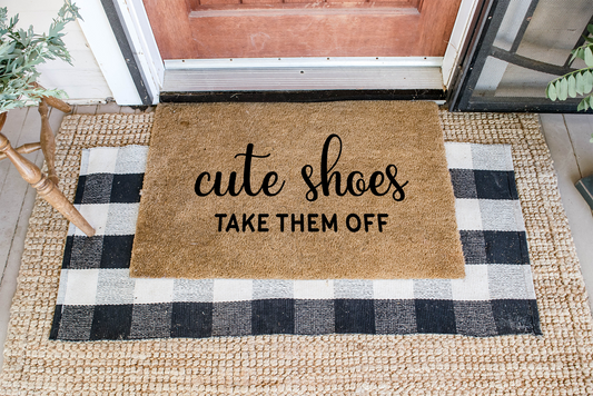 Cute Shoes, Take Them Off DIY Doormat | DIY Kit - Homeworks Etc ®