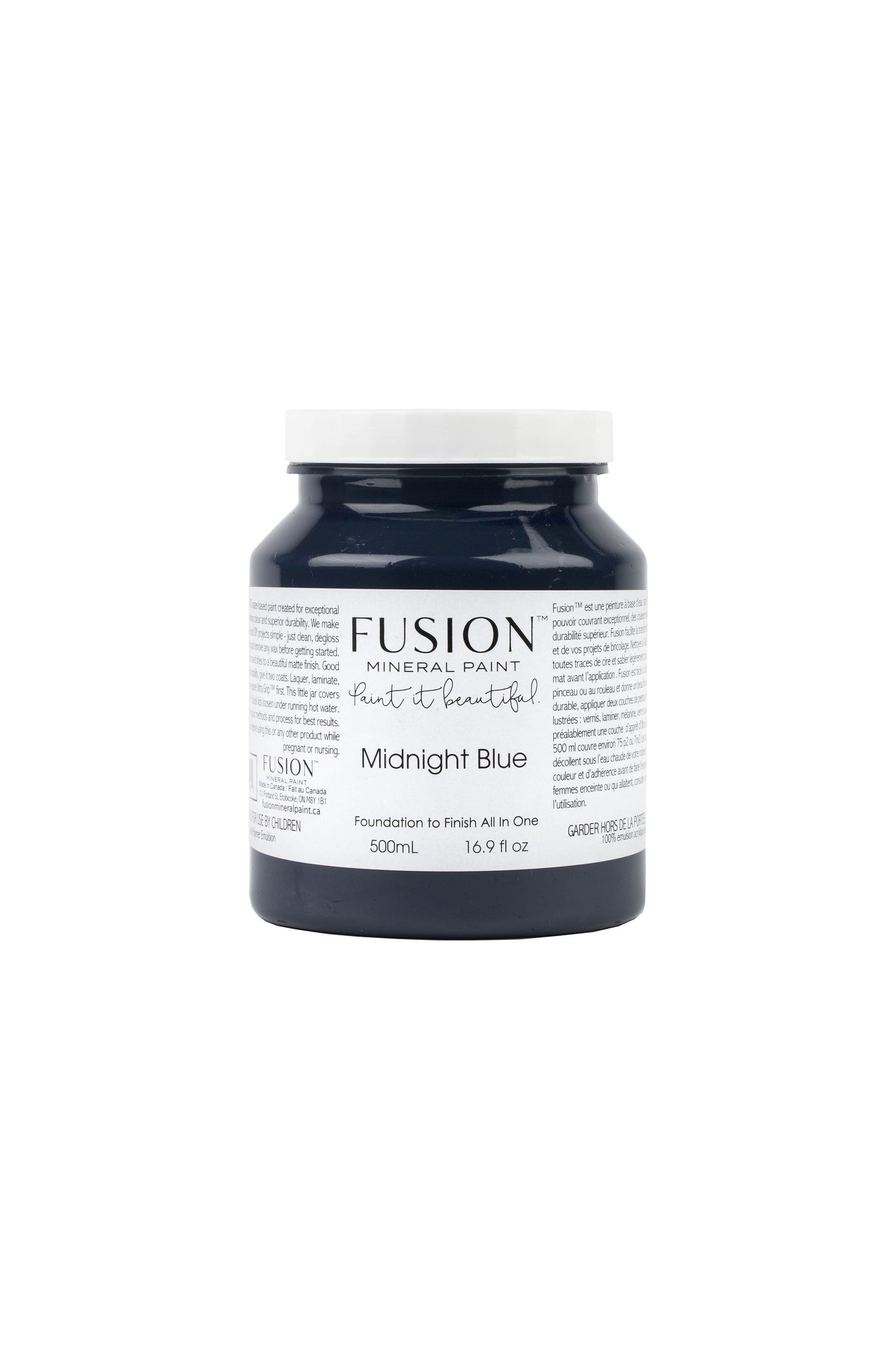 Midnight Blue | Fusion™ Mineral Paint (Tester and Pint Size) - Homeworks Etc ®