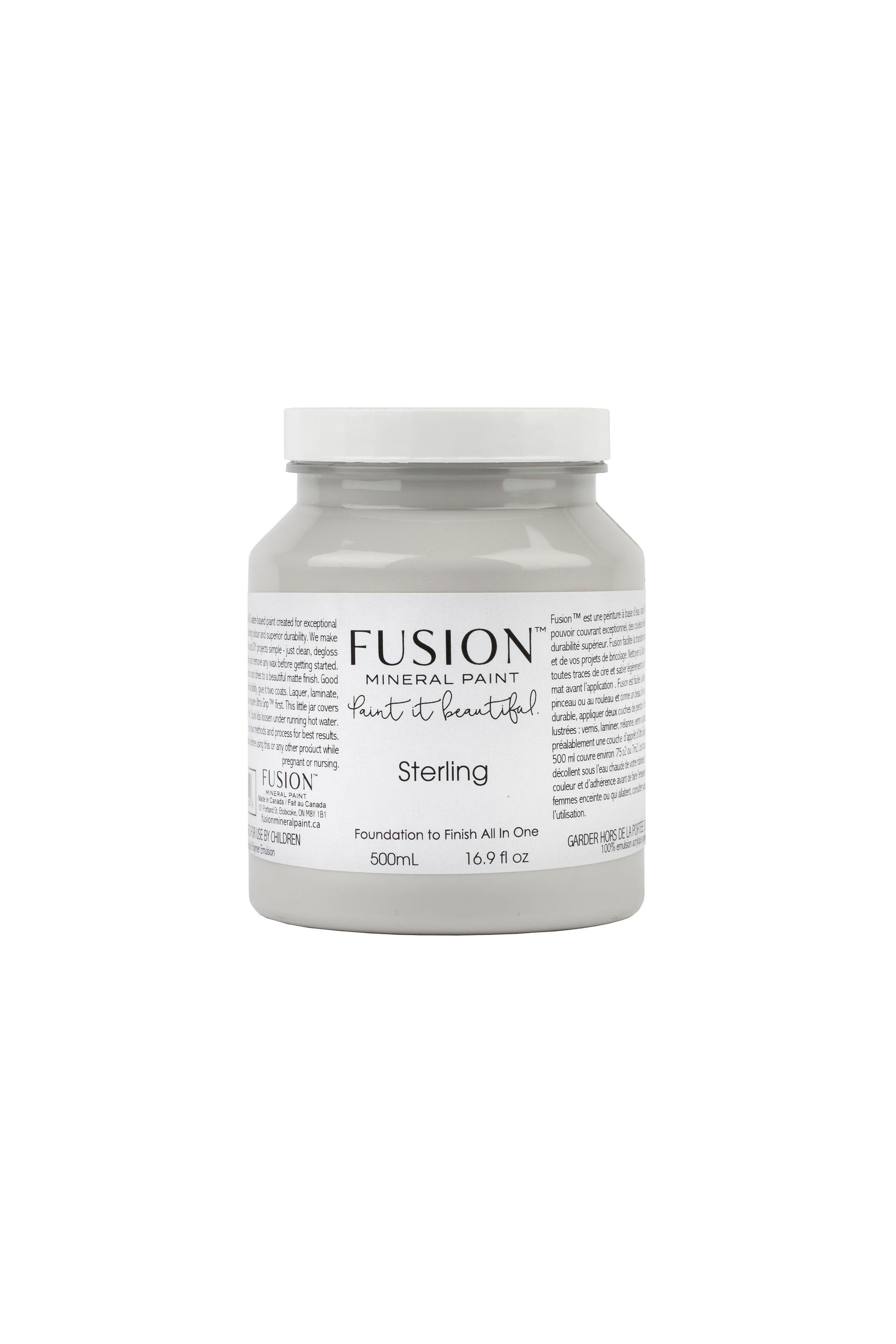 Sterling | Fusion™ Mineral Paint (Tester and Pint Size) - Homeworks Etc ®