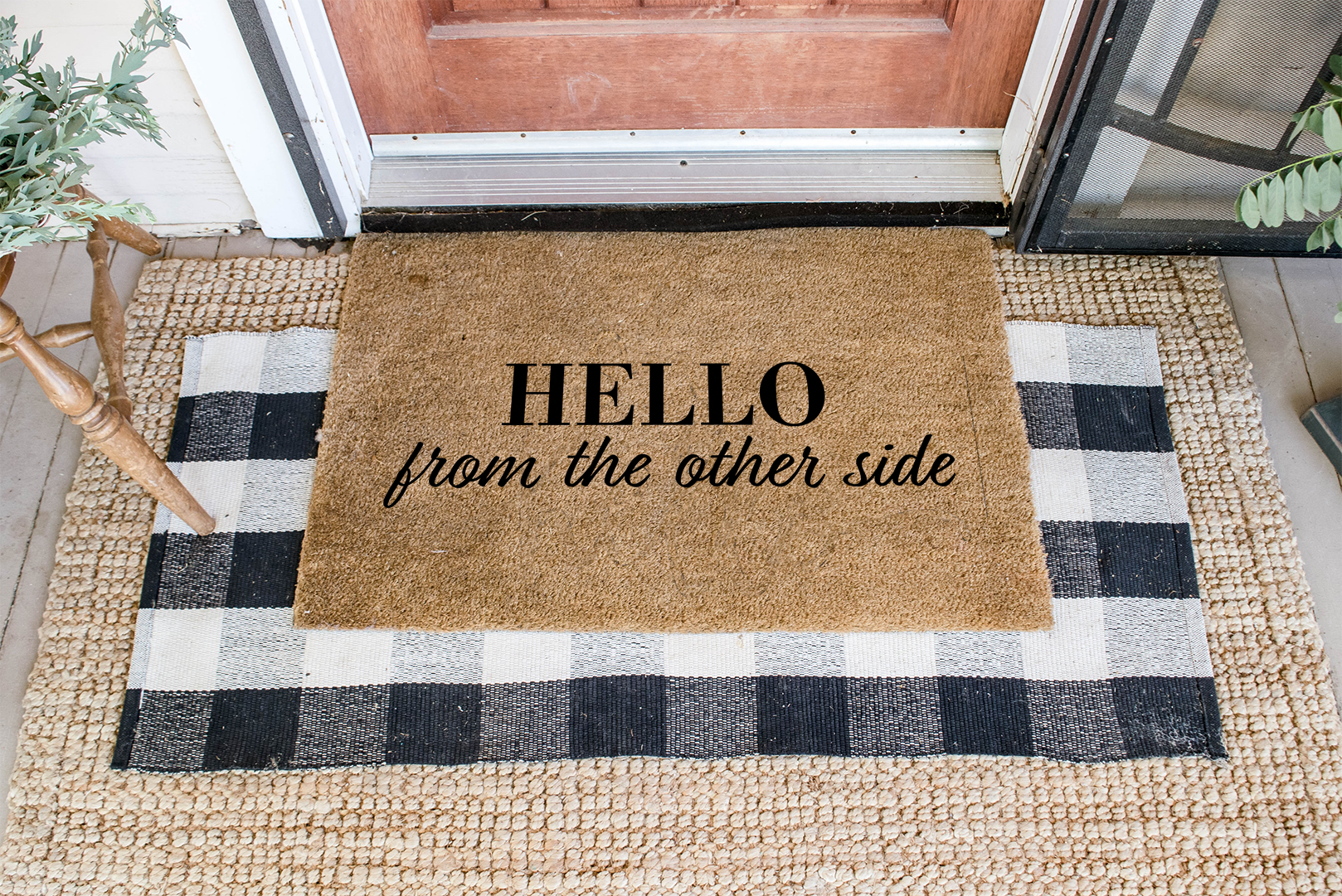 Hello From the Other Side DIY Doormat | DIY Kit - Homeworks Etc ®