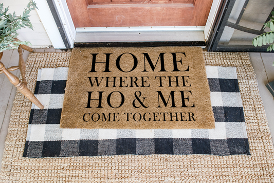 HOME Where the HO & Me Come Together DIY Doormat | DIY Kit - Homeworks Etc ®