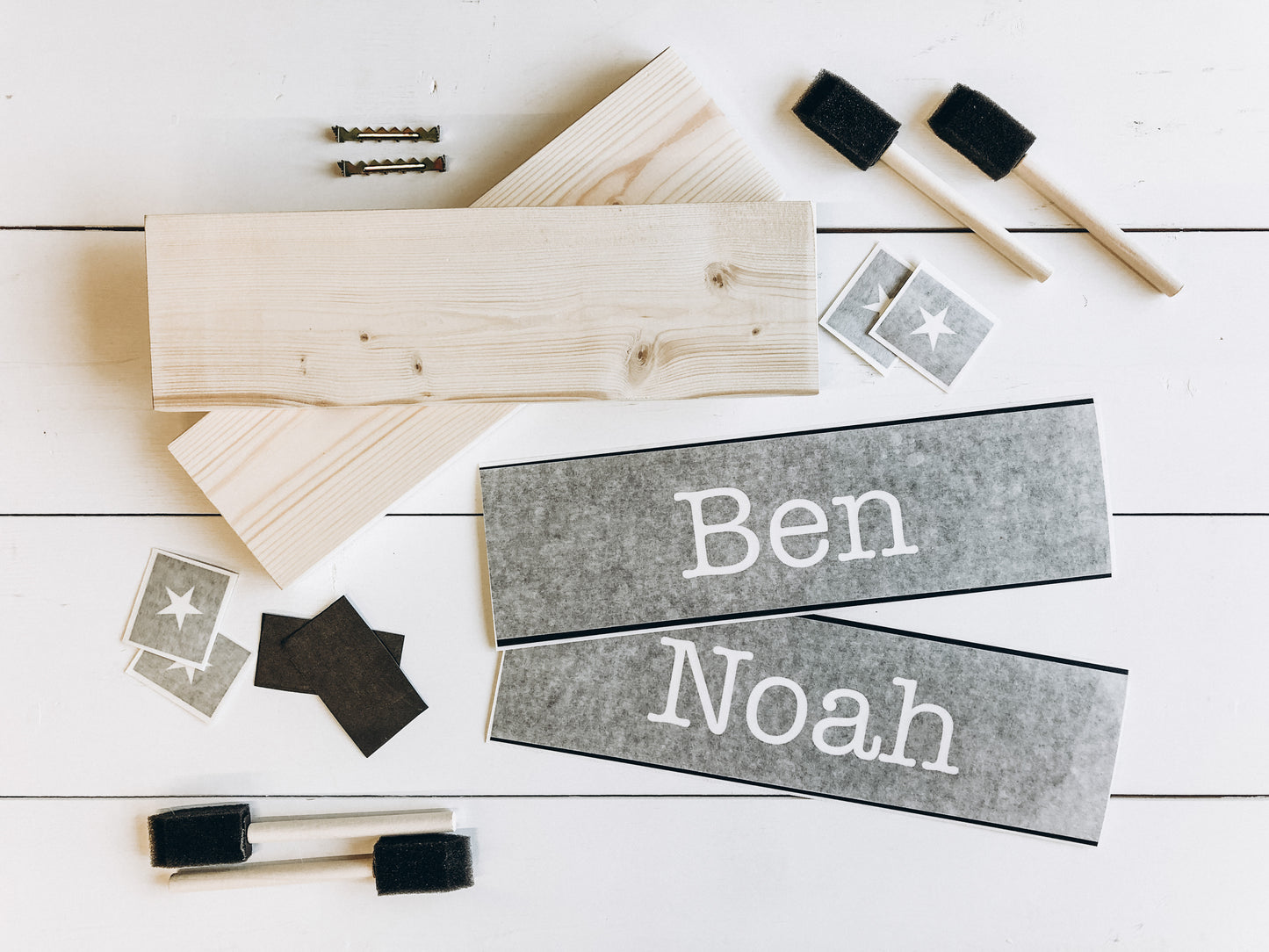 Boys Personalized Name Wood Sign | DIY Kit - Homeworks Etc ®