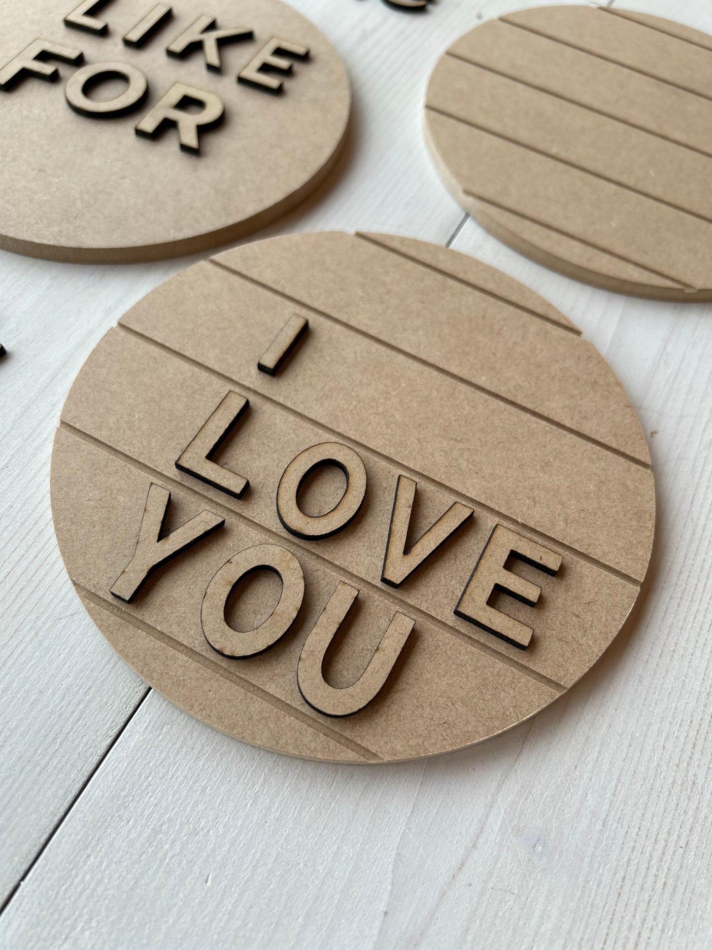 Round Valentine Signs (6") | DIY Kit - Homeworks Etc ®