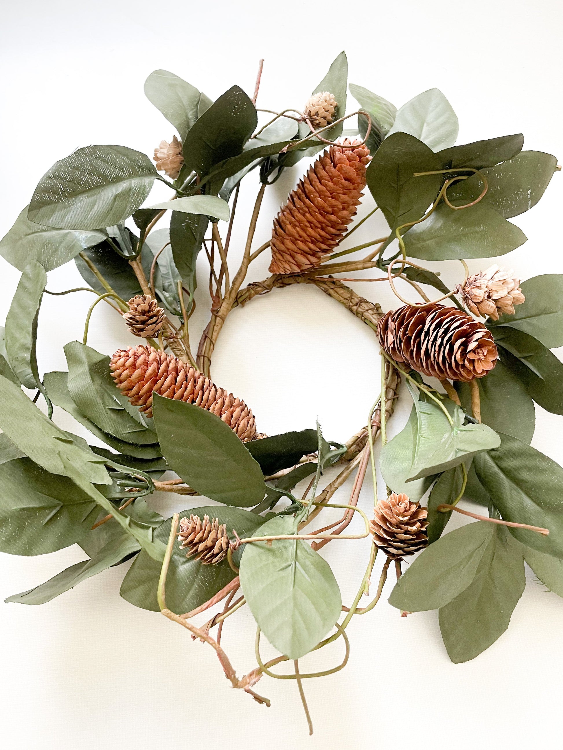 Fall Pine Cone Wreath Accent - Homeworks Etc ®