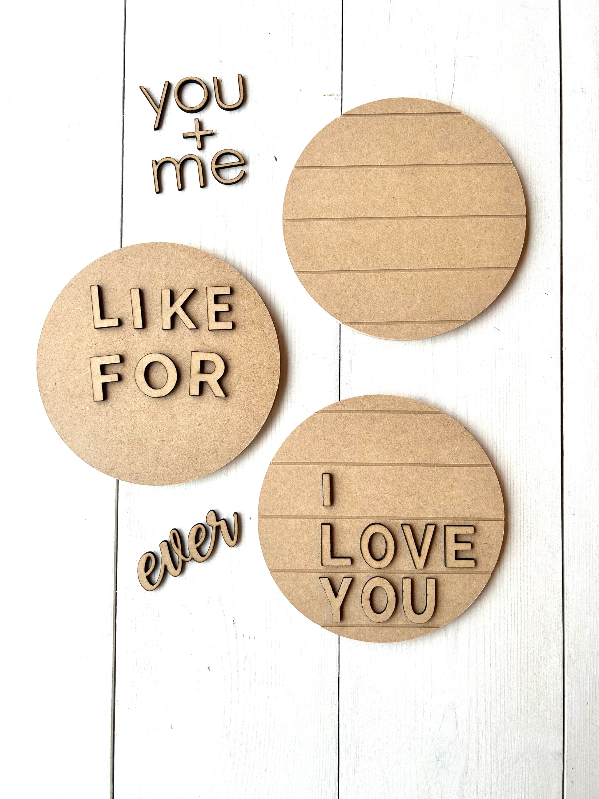 Round Valentine Signs (6") | DIY Kit - Homeworks Etc ®