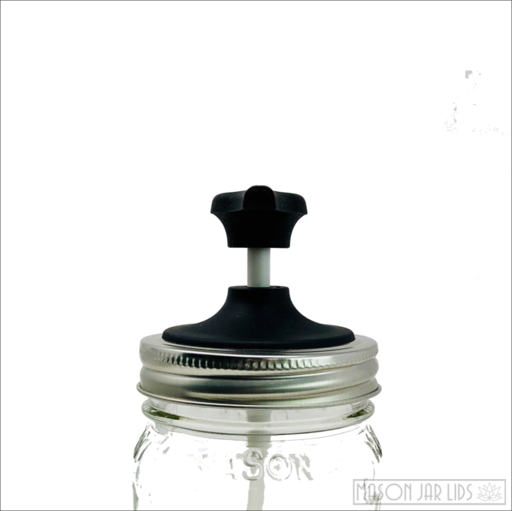 Mason Jar Pump Lid (black) - Homeworks Etc ®