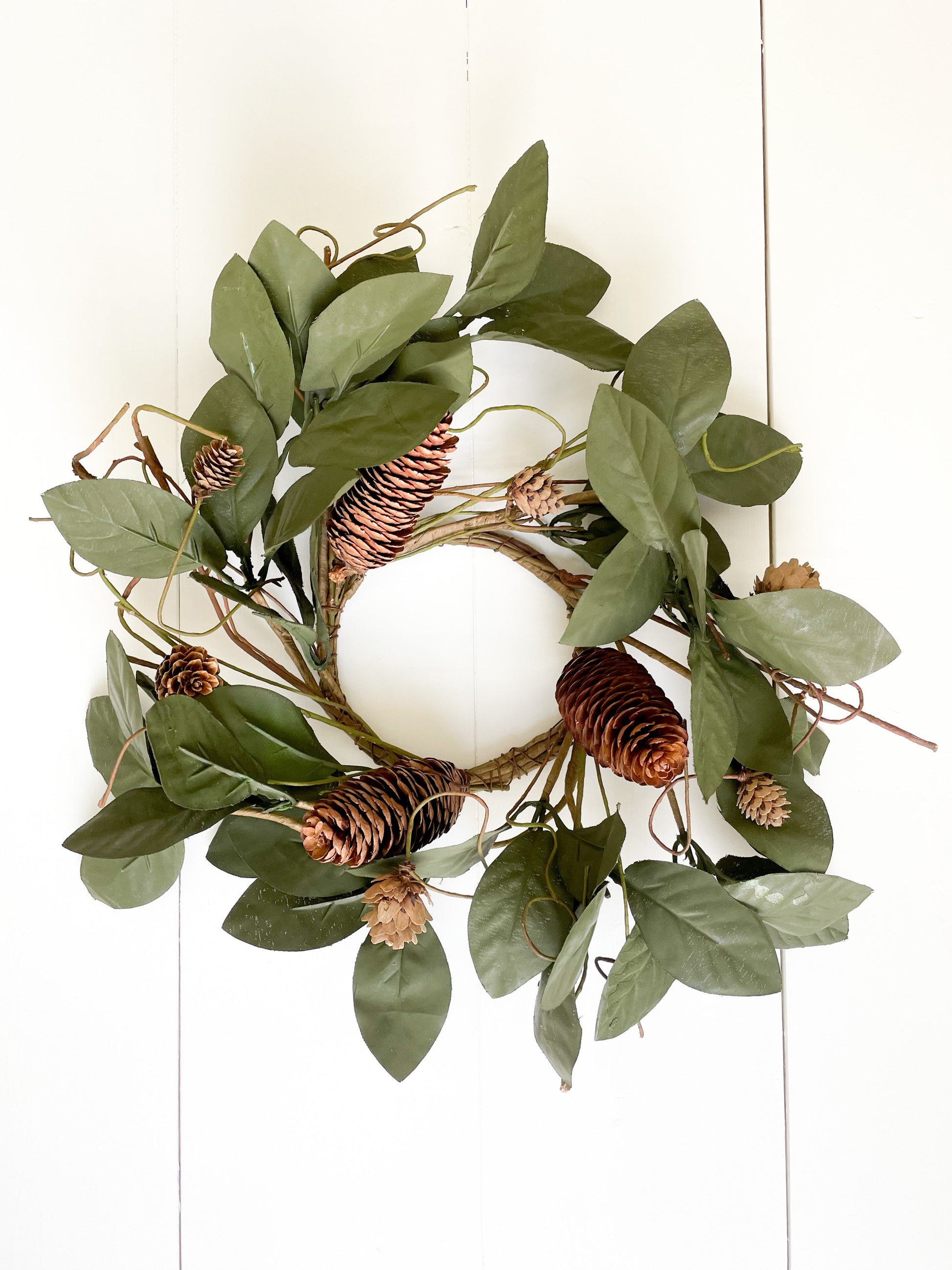 Fall Pine Cone Wreath Accent - Homeworks Etc ®