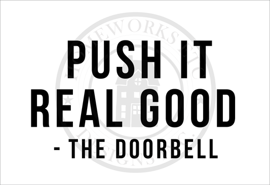 Push it Real Good - The Doorbell DIY Doormat | DIY Kit - Homeworks Etc ®