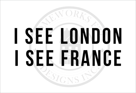 I See London I See France DIY Doormat | DIY Kit - Homeworks Etc ®