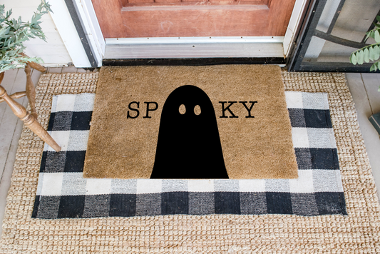 Spooky w/ Ghost DIY Doormat | DIY Kit - Homeworks Etc ®