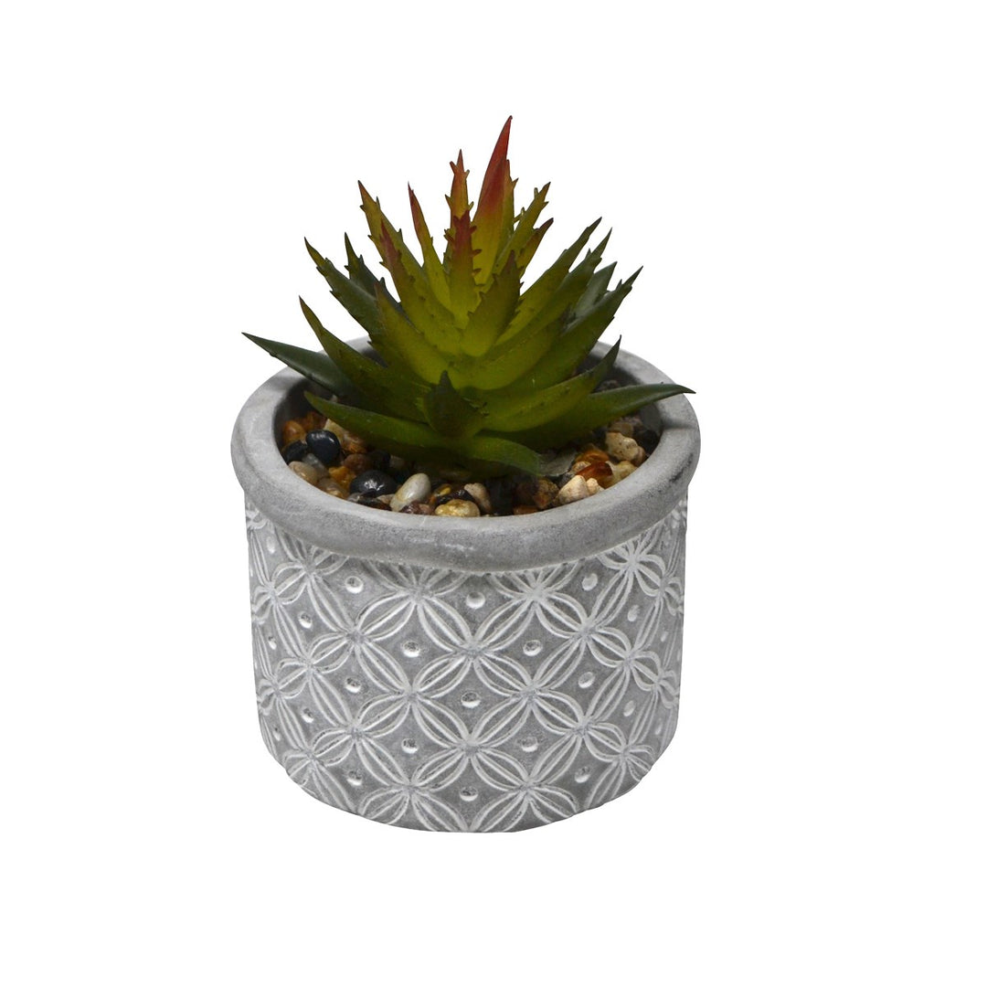 Faux Succulent Plant w/ Concrete Pot - Homeworks Etc ®