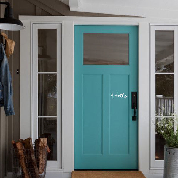 Hello Door Decal Sticker - Homeworks Etc ®