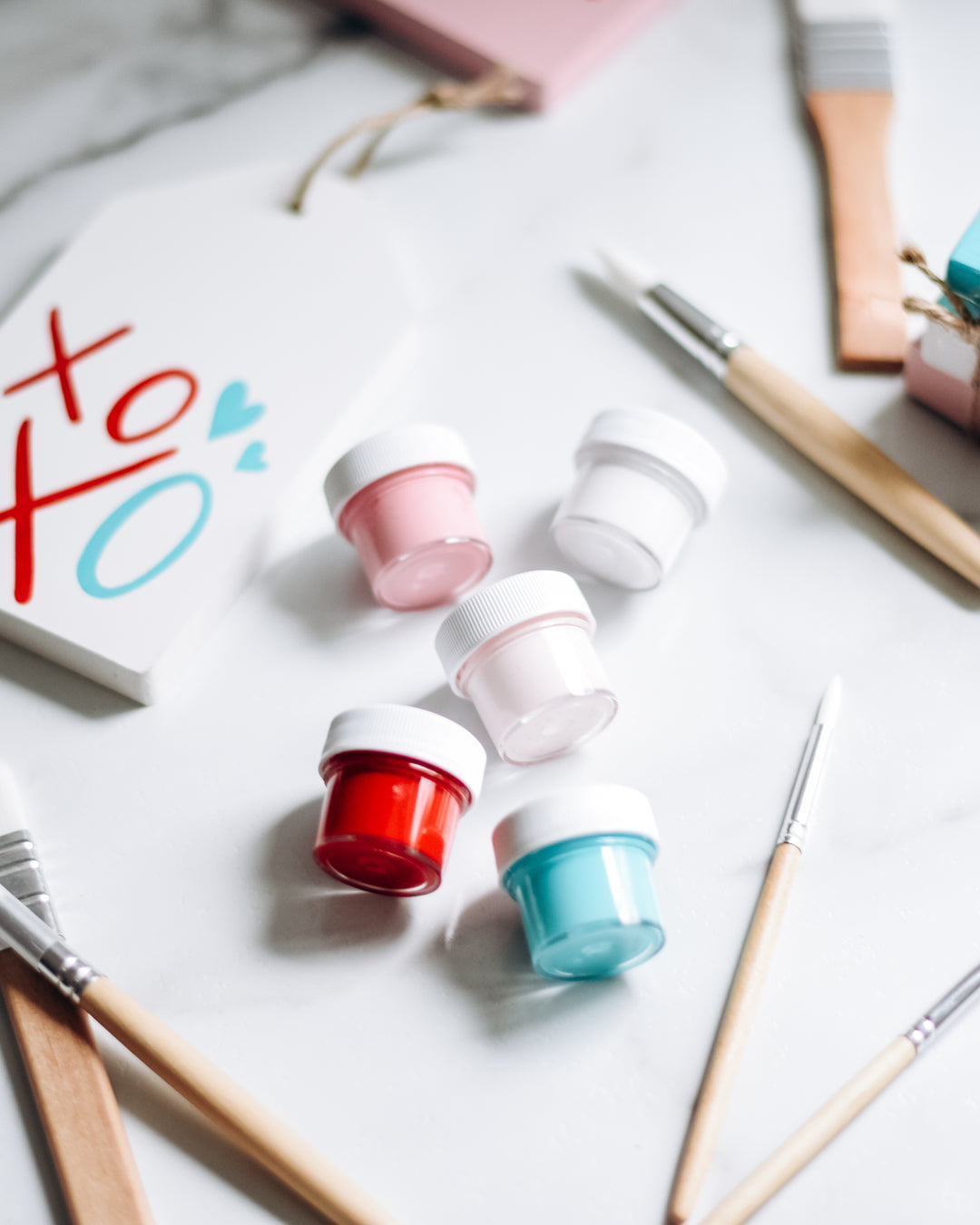 Candy Hearts Paint Palette | Acrylic Craft Paint - Homeworks Etc ®