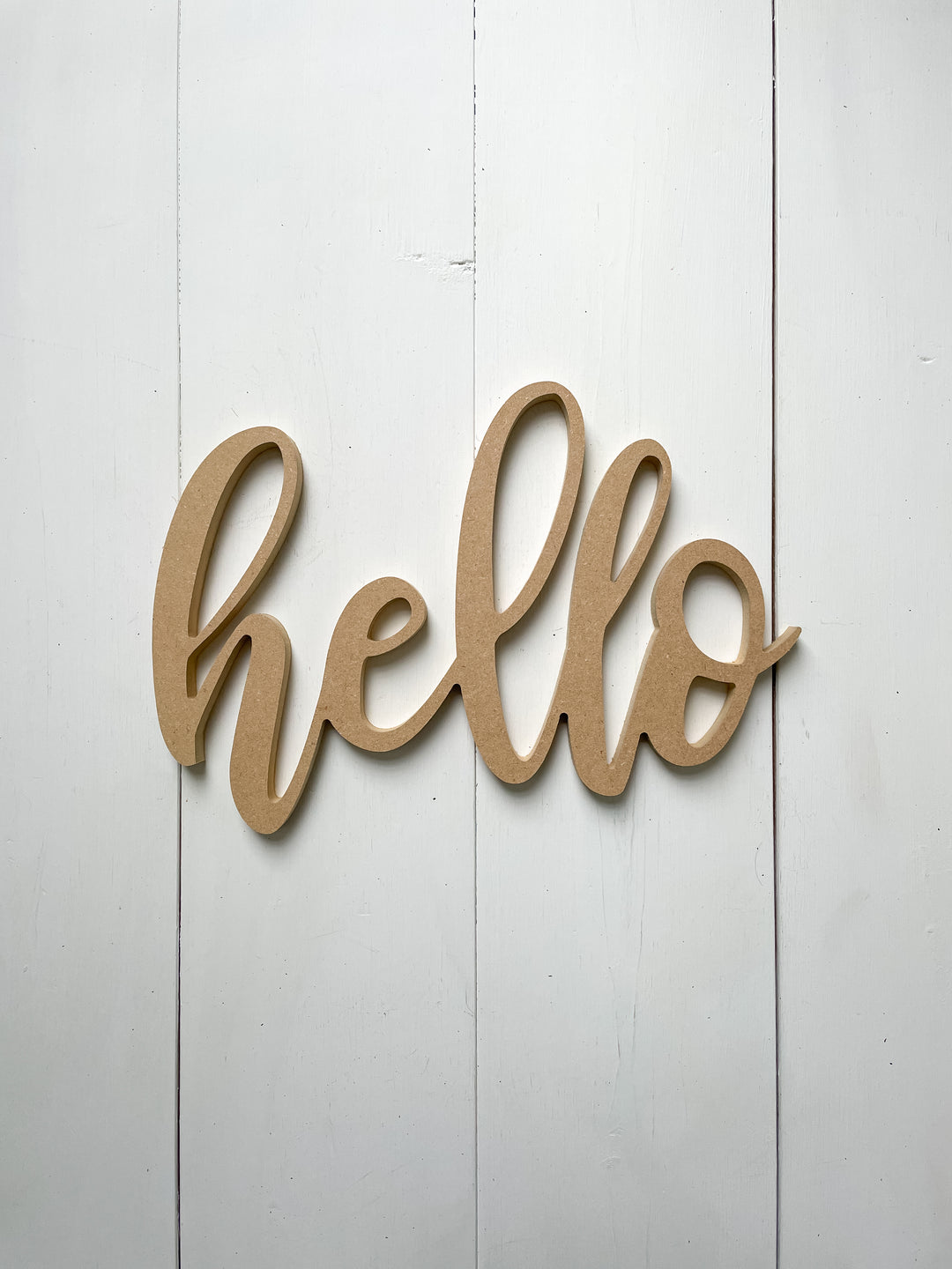 Wood Hello Cut Out - Homeworks Etc ®