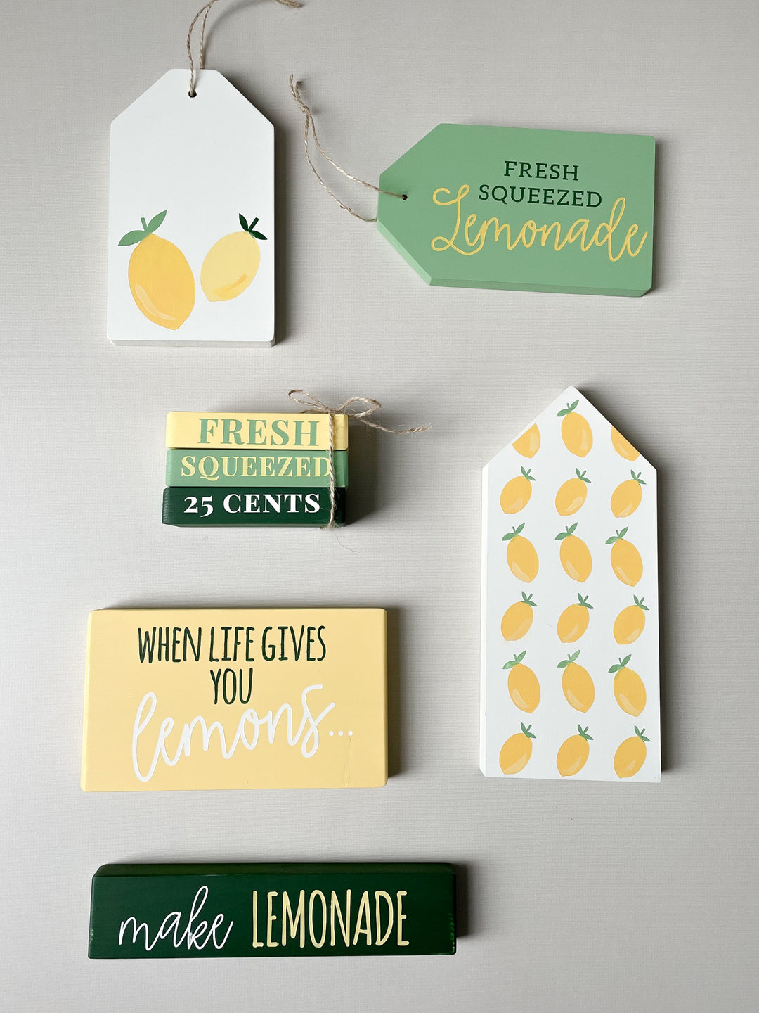 Lemon Themed Tiered Tray decor | DIY Kit - Homeworks Etc ®