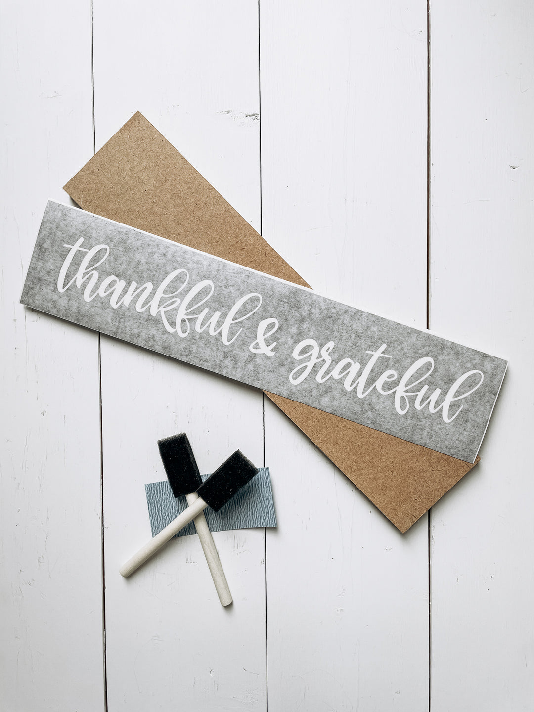 thankful and grateful Signature Sign Painting | DIY Kit - Homeworks Etc ®