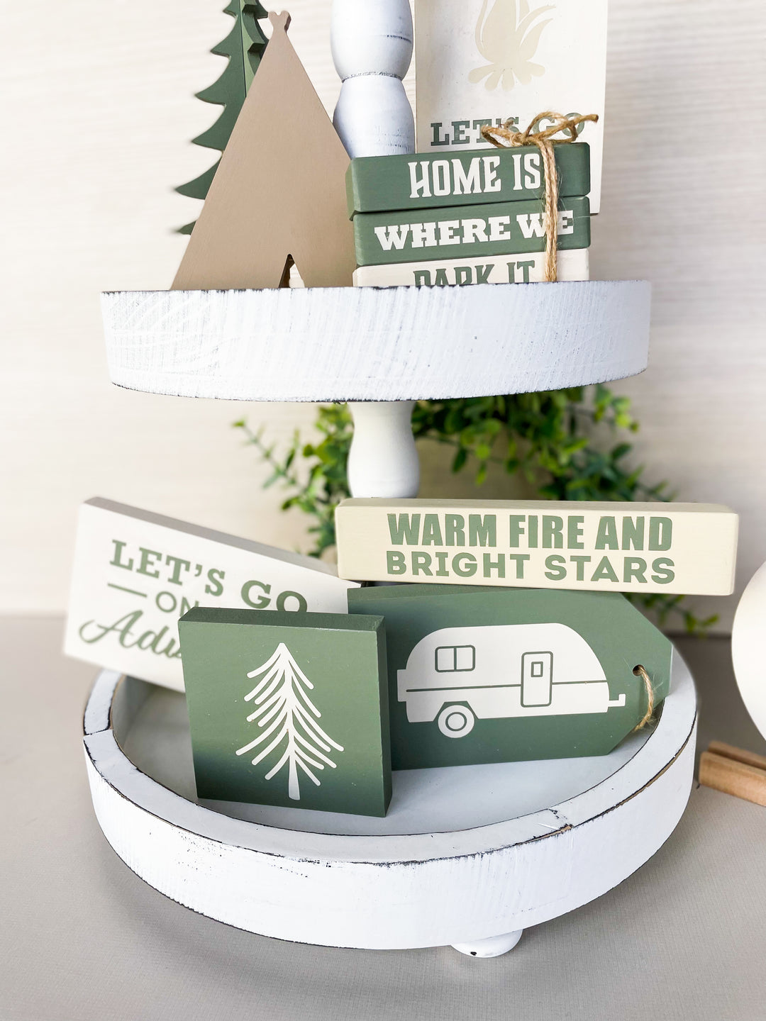 Camping Deluxe Tiered Tray DIY BOX - Homeworks Etc ®