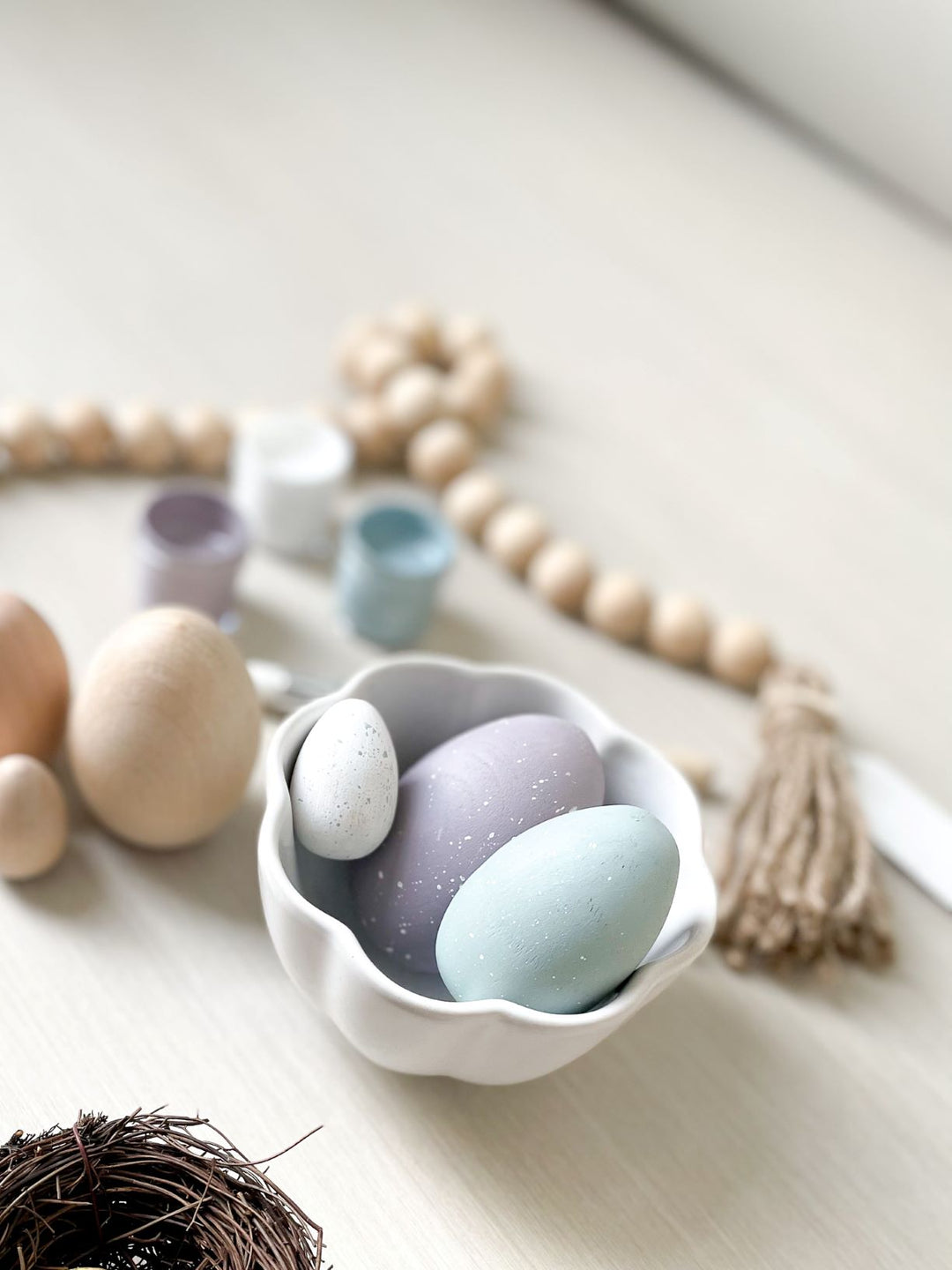 Easy Easter Wooden Egg DIY Craft Idea