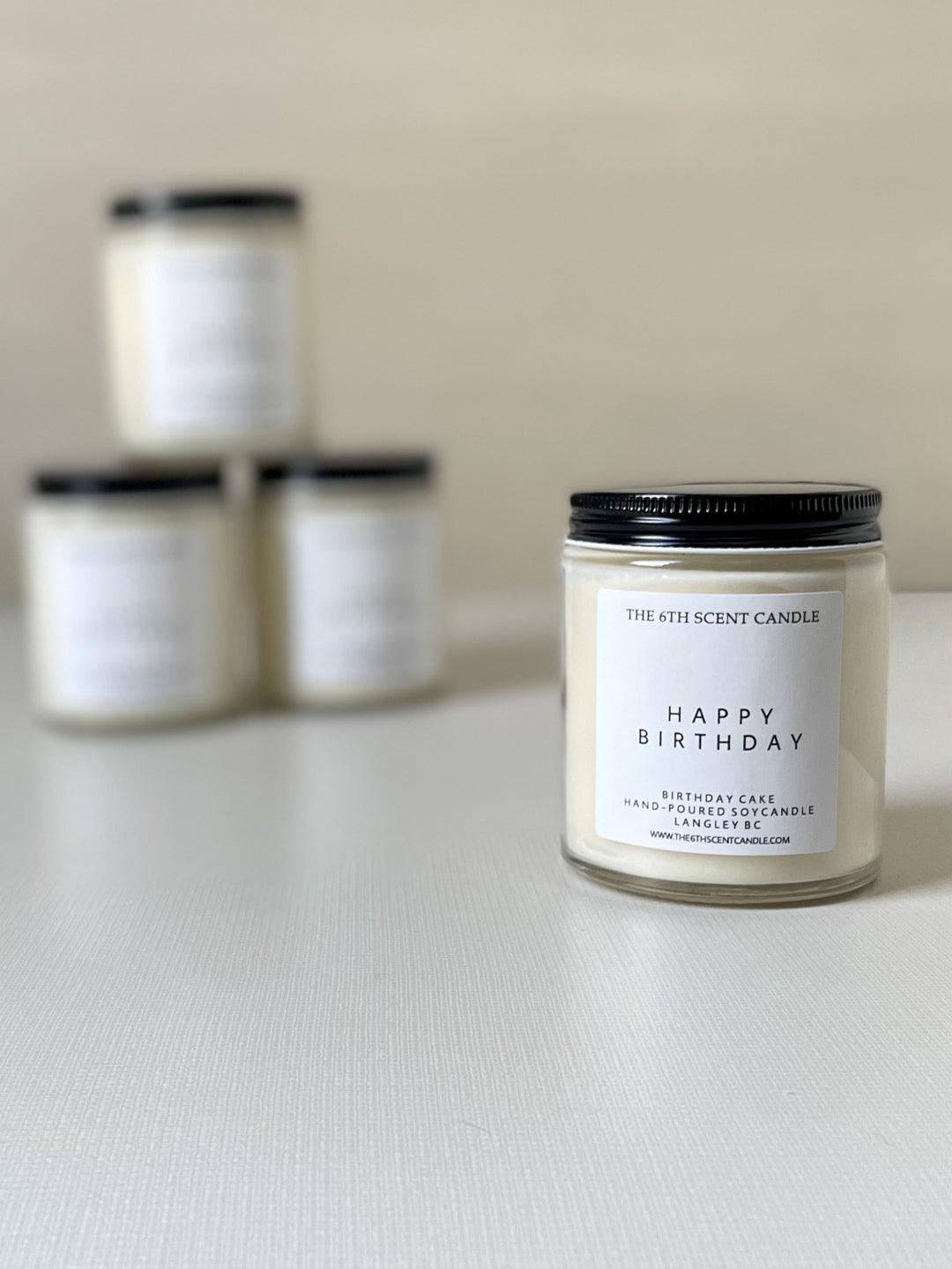 Happy Birthday Glass Jar Soy Candle | 6 oz. - Homeworks Etc ®
