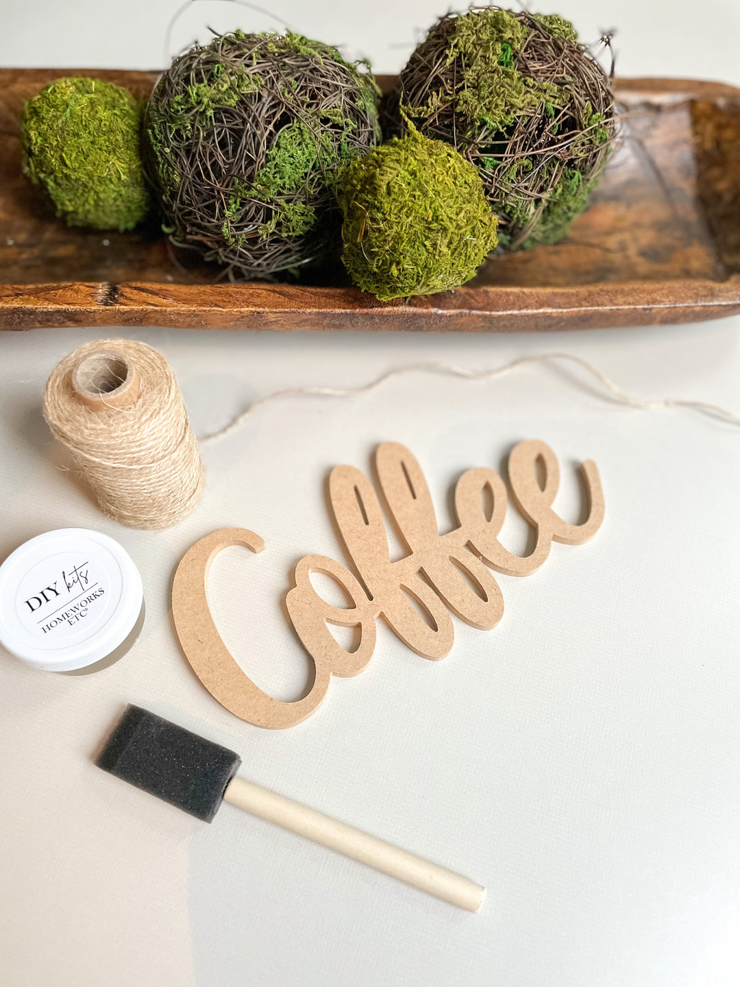Coffee Wood Word Cut Out - Homeworks Etc ®