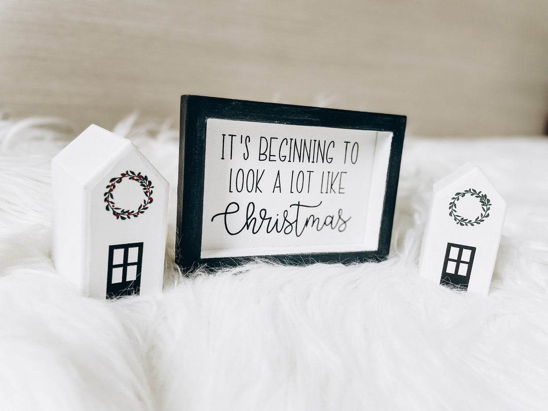 DIY Christmas Village Set (6 house blocks) - Homeworks Etc ®