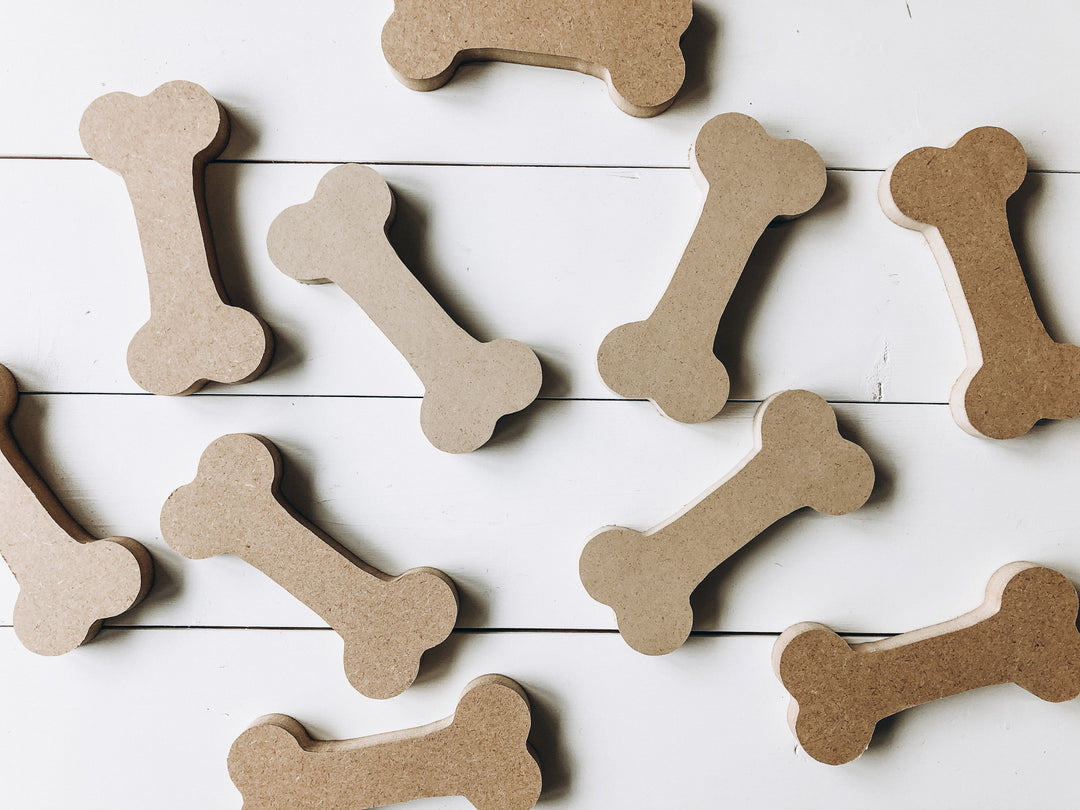 Dog bone Wood Cutout (unpainted) - Homeworks Etc ®