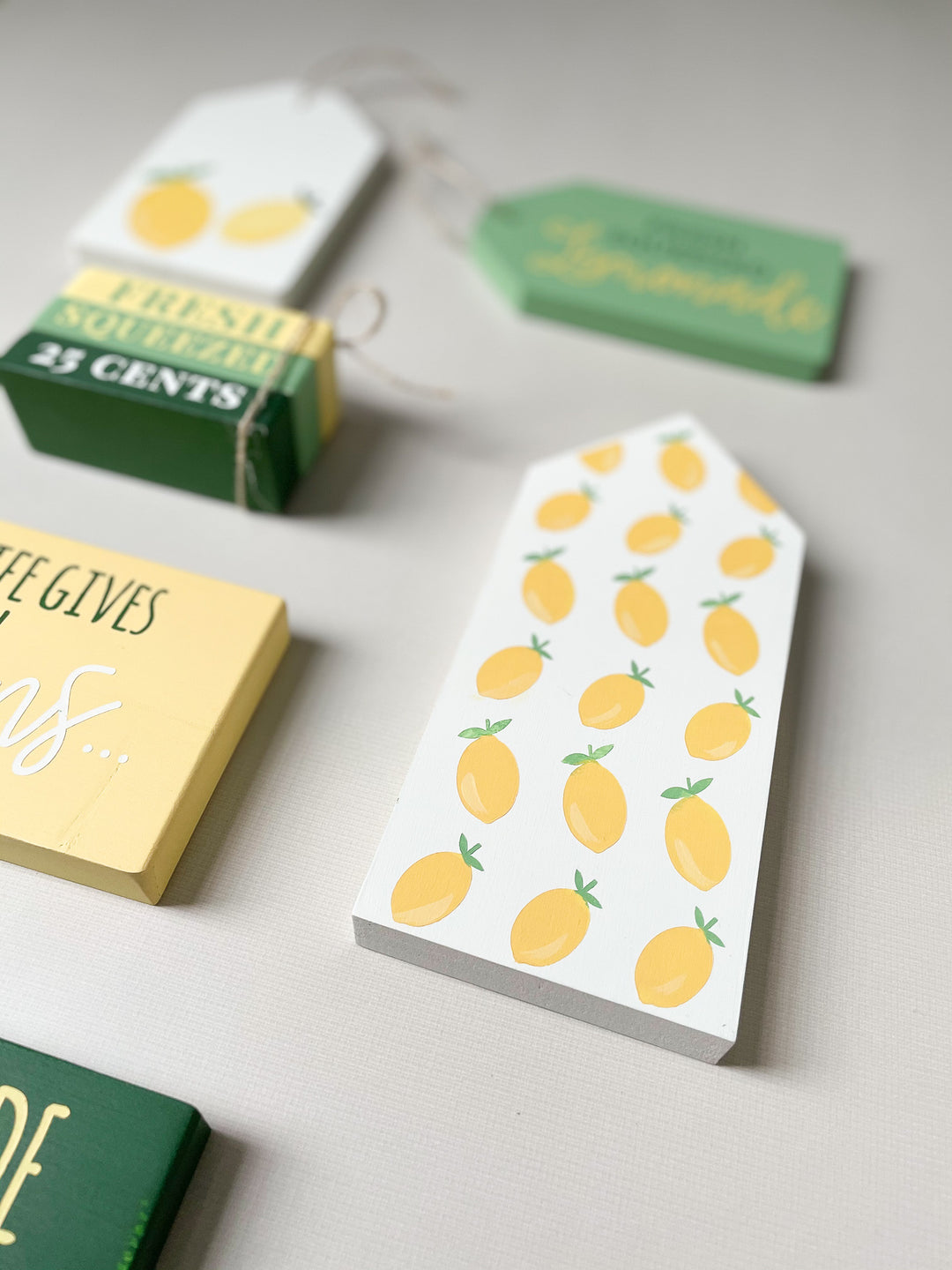 Lemon Themed Tiered Tray decor | DIY Kit - Homeworks Etc ®