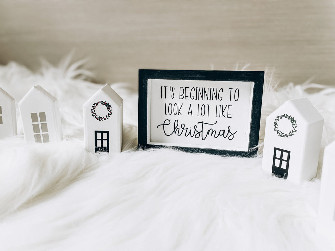 DIY Christmas Village Set (6 house blocks) - Homeworks Etc ®