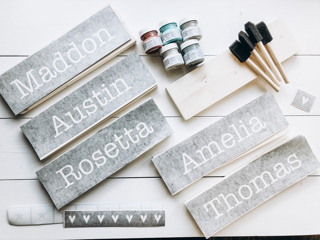 DIY birthday box for 6 | Name Signs - Homeworks Etc ®
